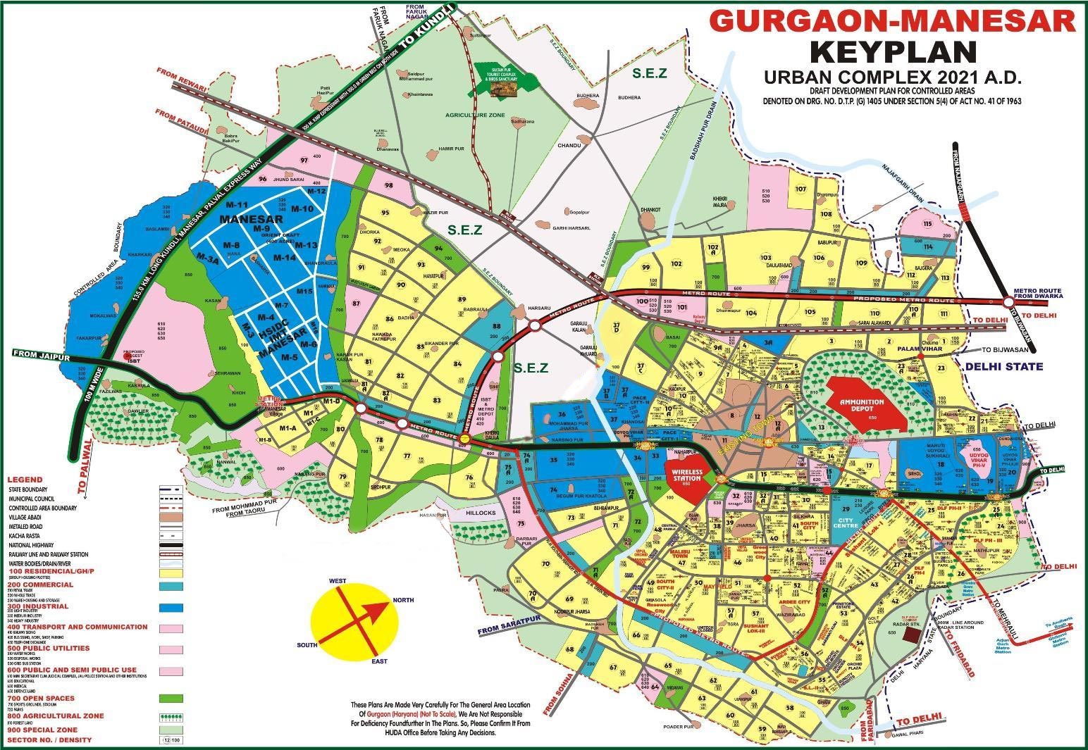 MNF/Manda Road Railway Station Map/Atlas NCR/North Central Zone