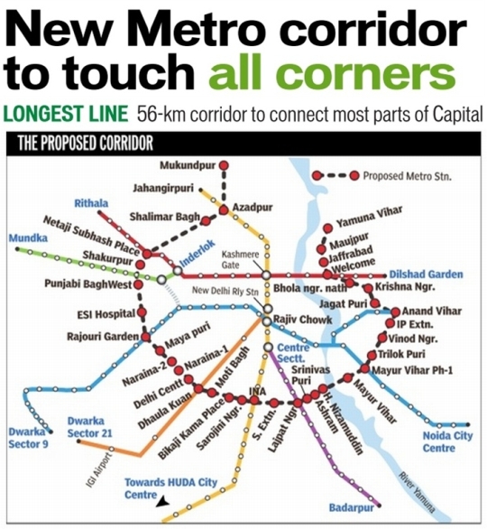 delhi metro 2021 plan